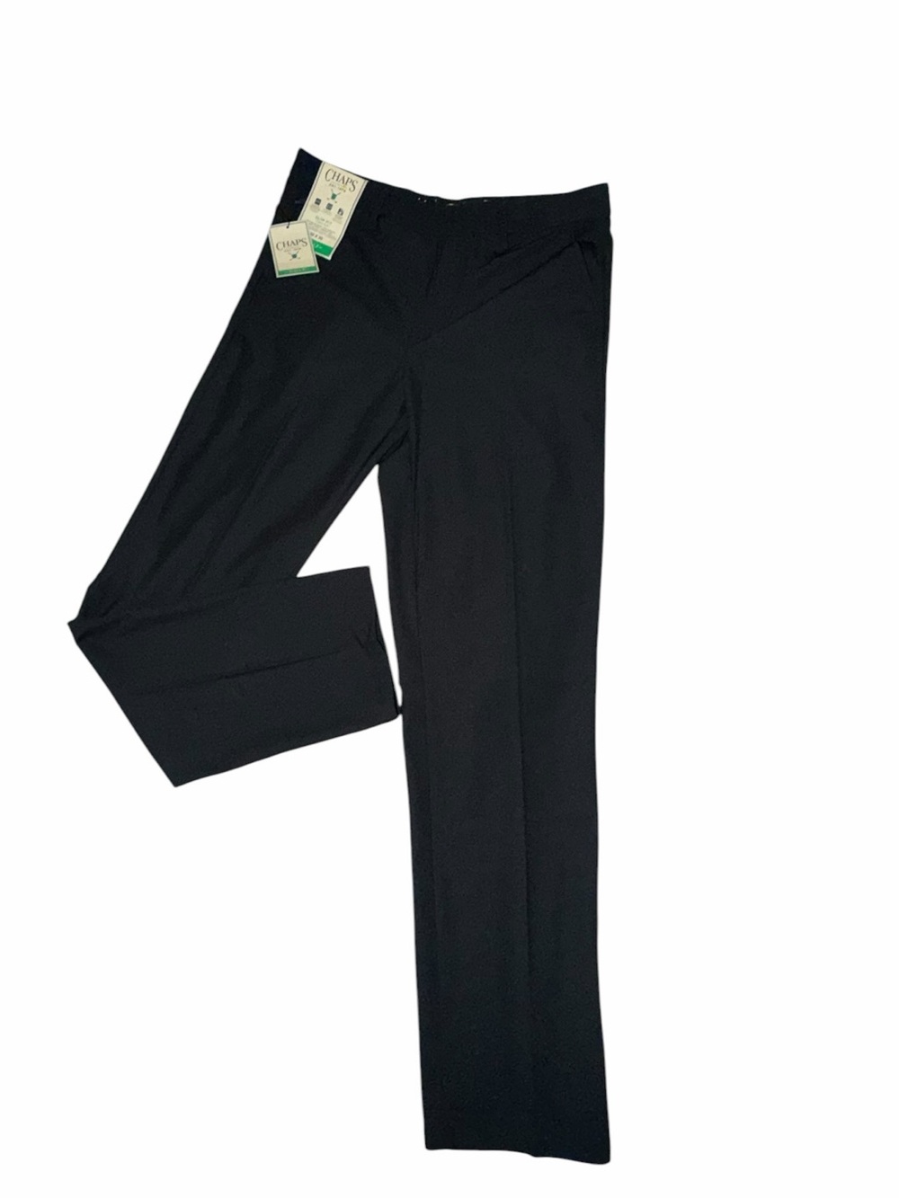 Chaps Men's Black Dress Pants - Classic Straight (008)